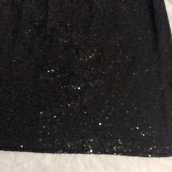 Nue Options Black Vintage Sequin Mini Skirt Womens Size SP - Picture 2 of 7